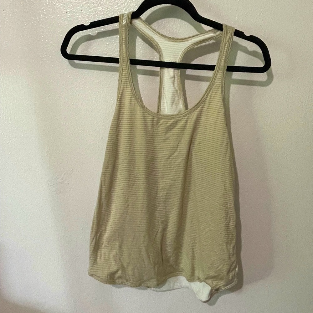 Lululemon striped work out top